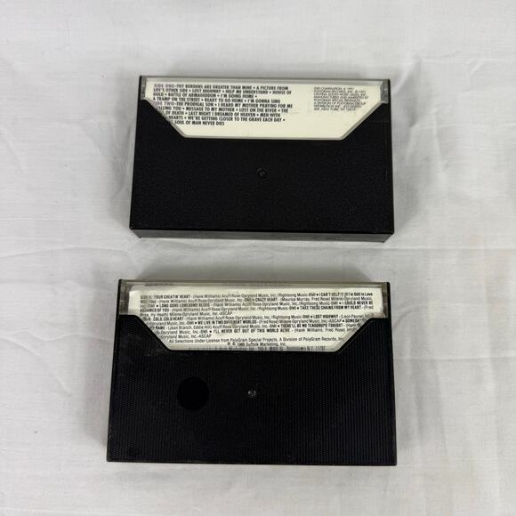 Lot of 2 Classic Country Music Cassettes Hank Williams Sr Greatest Hits Legend - Picture 3 of 3